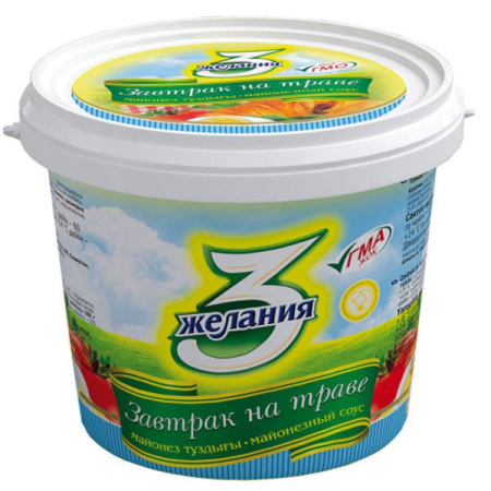 Майонез 3 Желания 800г Завтрак на траве ведро купить с доставкой на дом ...
